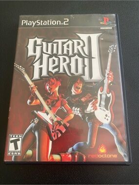 Guitar Hero II PS2 Game (CIB) + Original 8MB MagicGate Memory Card Bundle 🎸